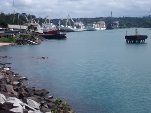 Vista del Muelle Petrolero y parte del rompeolas