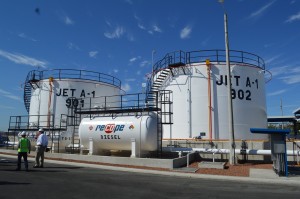 Nuevos tanques de almacenamiento de combustible que se inauguraron