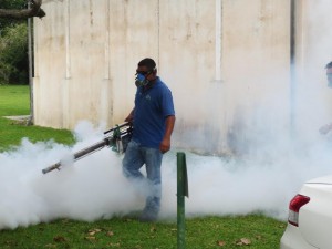 fumigación mensual en refinería