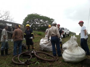 ejercicio de atención de derrame