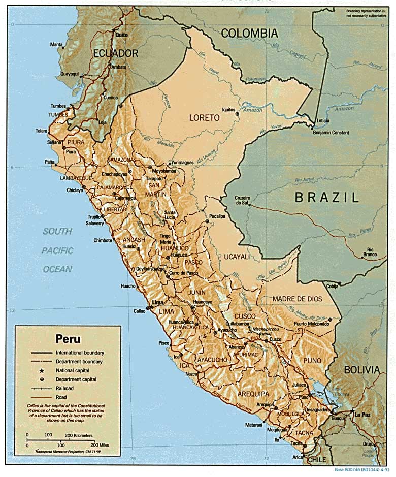 Mapa del Perú
