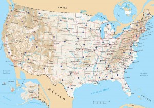 Mapa de los Estados Unidos