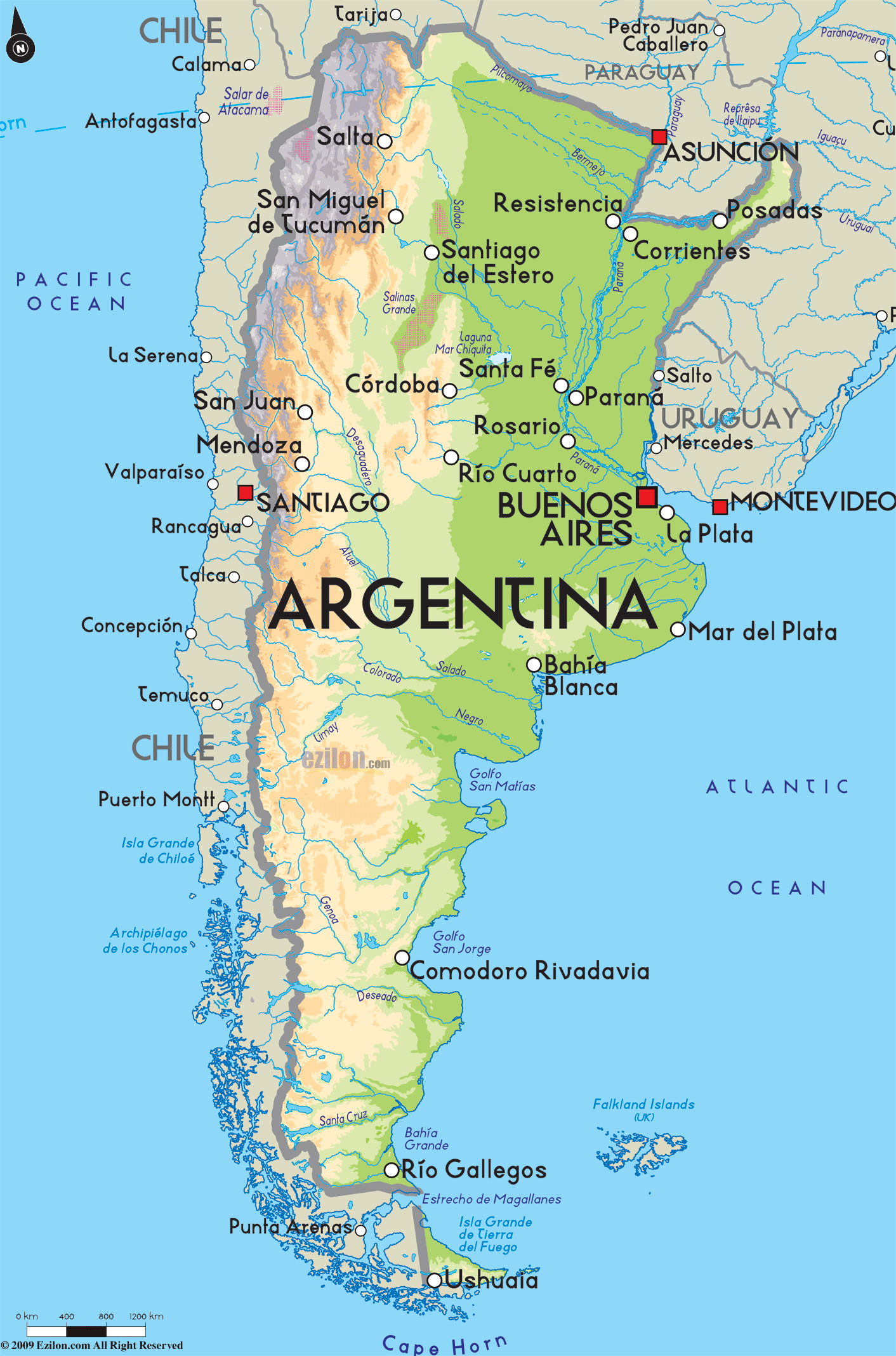 MAPA DE ARGENTINA