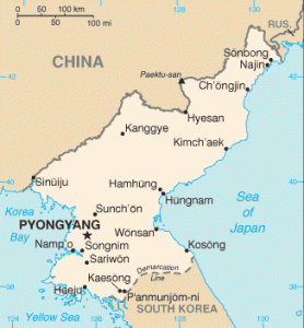 MAPA DE COREA DEL NORTE