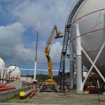 Construcción esferas del proyecto SAGAS