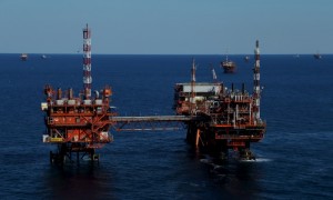 plataforma marina de petrolero 