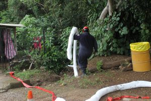 atención de emergencia en simulacro