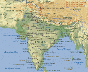 Mapa de La India