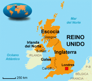 Mapa de Reino Unido