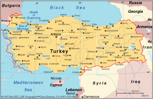 Mapa de Turquía