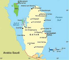 Mapa de Qatar