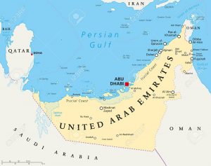 Mapa de Emiratos Árabes