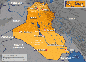 Mapa de Irak
