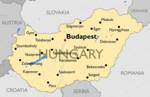 Mapa de Hungría