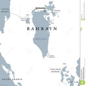 Mapa de Bahrein