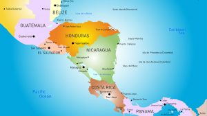 Mapa de Centroamérica y México
