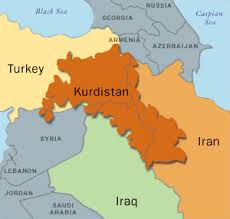 Mapa de Kurdistán