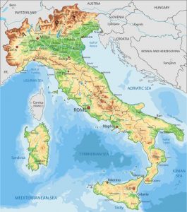 Mapa de Italia