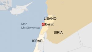 Mapa de El Líbano