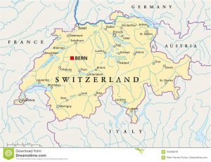 Mapa de Suiza