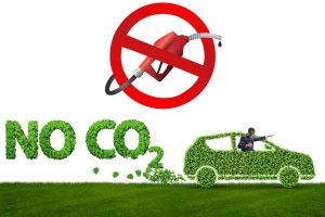 Iconos sobre prohibicion de choches de gasolina y diésel en el 2035