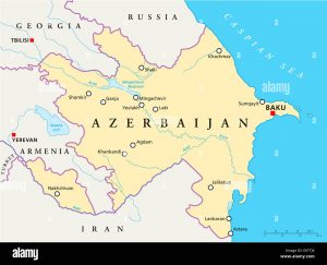 Mapa de Azerbaijan