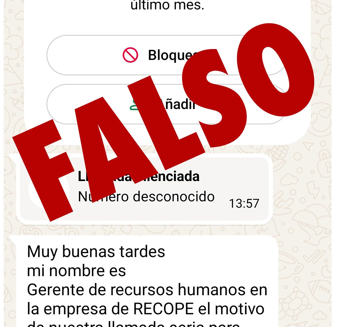 Alerta de estafa