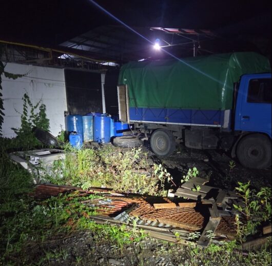 Decomiso de combustible dentro de camión en Batán de Matina, Limón