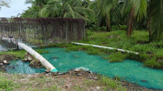 Derrame de combustible en Matina